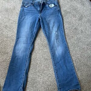 Old Navy Women’s Boot-Cut Jeans in Medium Blue Wash